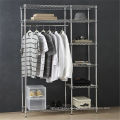 Chrome Metal Bedroom Furniture Wardrobe Rack for Home